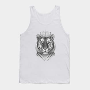 Tiger with crown Tank Top